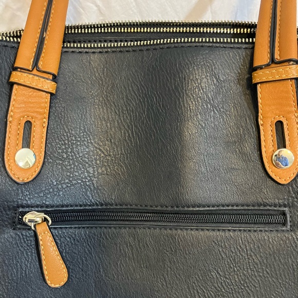 Large Leather Black Bag - Simply Noelle - Picture 3 of 11